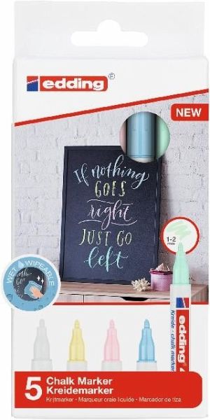 edding Kreidemarker 4085 pastell 5er Set edding Kreidemarker 4085 pastell 5er Set