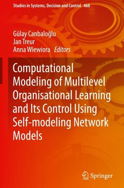 Computational Modeling of Multilevel Organisational Learning and Its Control Using Self-modeling Network Models