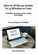 How to Write an Article in 15 Minutes... - Bild 1