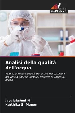 Analisi della qualità dell'acqua - M, Jayalakshmi;Menon, Karthika S.