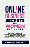 Online Business Secrets For Women Beginners
