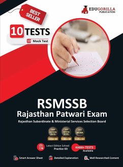 RSMSSB Rajasthan Patwari Recruitment Exam 2023 (English Edition) - 10 Full Length Mock Tests (1500 Solved Objective Questions) with Free Access to Online Tests - Edugorilla Prep Experts