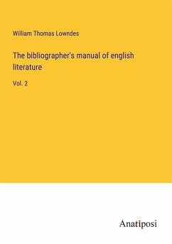 Cover The bibliographer's manual of english literature