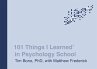 101 Things I Learned® in Psychology... - Bild 1