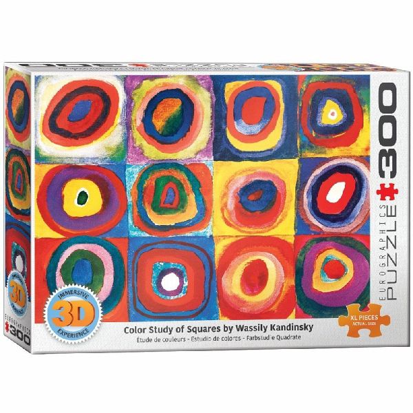 Eurographics 6331-1323 - Farbstudie der Quadrate von Wassily Kandinsky, Lenticular 3D-Puzzle, 300 XL-Teile Eurographics 6331-1323 - Farbstudie der Quadrate von Wassily Kandinsky, Lenticular 3D-Puzzle, 300 XL-Teile