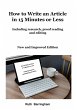 How to Write an Article in 15 Minutes... - Bild 1