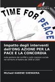 Impatto degli interventi dell'ONG AZIONE PER LA PACE E LA CONCORDIA