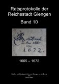 Ratsprotokolle Giengen Band 10 (1665-1672)