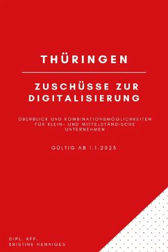 Thüringen - Zuschüsse zur Digitalisierung (eBook, ePUB) - Henniges, Kristine