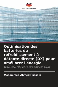 Optimisation des batteries de refroidissement à détente directe (DX) pour améliorer l'énergie - Ahmed Hussain, Mohammed