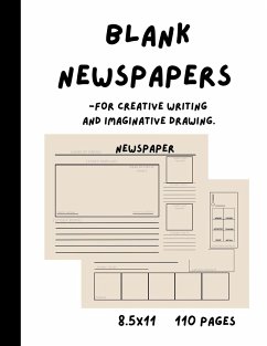 Blank Newspapers for Creative Writing and Imaginative Drawing - Marabel, K. A.