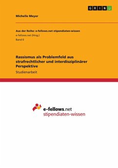 Cover Rassismus als Problemfeld aus strafrechtlicher und interdisziplinärer Perspektive