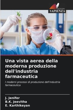 Una vista aerea della moderna produzione dell'industria farmaceutica - Jenifer, J.;Jeevitha, B.K.;Karthikeyan, E.