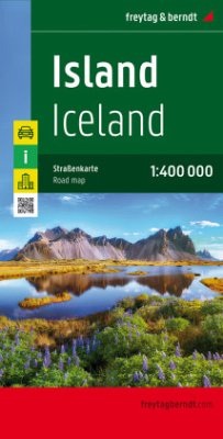 Island, Straßenkarte 1:400.000. Ijsland. Iceland. Islande. Islanda (Mängelexemplar)