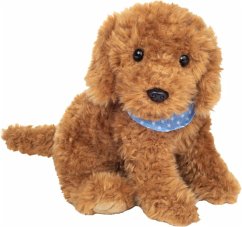 Teddy Hermann 91977 - Goldendoodle sitzend, Hund-Plüschtier, 30 cm