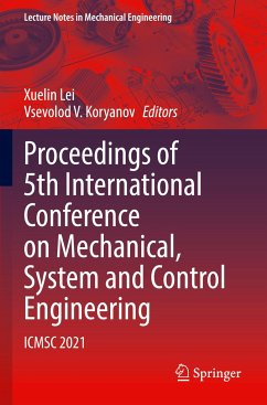 Proceedings of 5th International Conference on Mechanical, System and Control Engineering