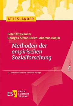 Methoden der empirischen Sozialforschung - Atteslander, Peter;Ulrich, Georges-Simon;Hadjar, Andreas