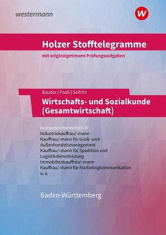 Holzer Stofftelegramme - Wirtschafts- und Sozialkunde (Gesamtwirtschaft). Kompetenzbereiche I-IV. Aufgabenband. Baden-Württemberg - Holzer, Volker;Bauder, Markus;Paaß, Thomas