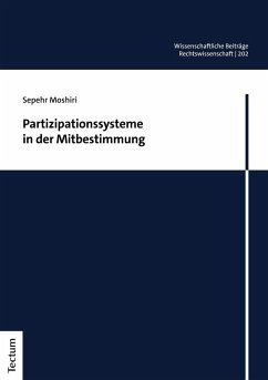 Partizipationssysteme in der Mitbestimmung (eBook, PDF) - Moshiri, Sepehr