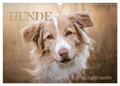 Hunde - Unsere Lieblingsnasen (Wandkalender 2024 DIN A3 quer), CALVENDO Monatskalender