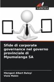 Sfide di corporate governance nel governo provinciale di Mpumalanga SA