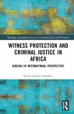 Witness Protection and Criminal Justice in Africa
