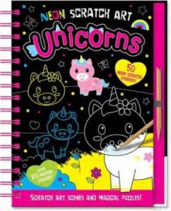 Neon Scratch Art Unicorns - Isaacs, Connie