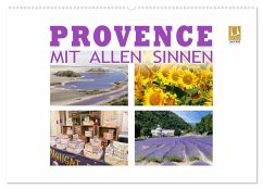 Provence mit allen Sinnen (Wandkalender 2024 DIN A2 quer), CALVENDO Monatskalender