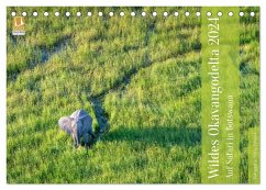 Wildes Okavangodelta (Tischkalender 2024 DIN A5 quer), CALVENDO Monatskalender - Trüssel, Silvia