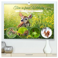 Tiere in freier Wildbahn by VogtArt (hochwertiger Premium Wandkalender 2024 DIN A2 quer), Kunstdruck in Hochglanz