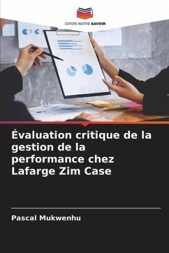 Évaluation critique de la gestion de la performance chez Lafarge Zim Case - Mukwenhu, Pascal