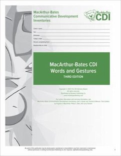 Macarthur-Bates Communicative Development Inventories (CDI) Words and Gestures Forms - Fenson, Larry; Marchman, Virginia; Thal, Donna; Dale, Philip; Reznick, J.; Bates, Elizabeth; The CDI Advisory Board