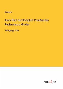 Cover Amts-Blatt der Königlich Preußischen Regierung zu Minden