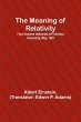 The Meaning of Relativity; Four... - Bild 1
