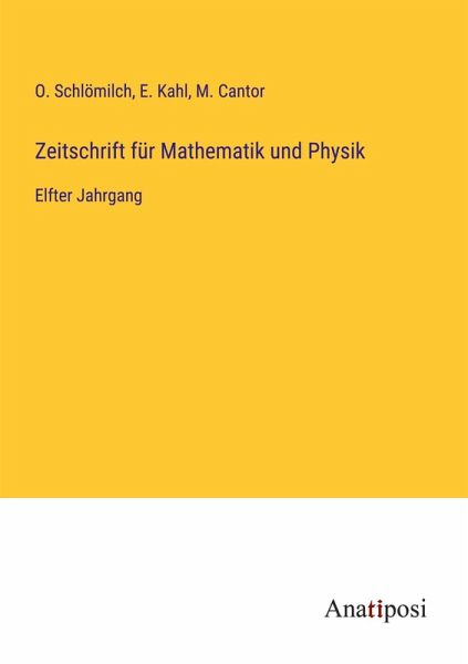 Zeitschrift für Mathematik und Physik Zeitschrift für Mathematik und Physik