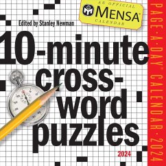 Mensa(r) 10-Minute Crossword Puzzles Page-A-Day Calendar 2024 - Workman Calendars