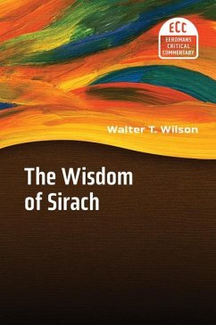 The Wisdom of Sirach - Wilson, Walter T