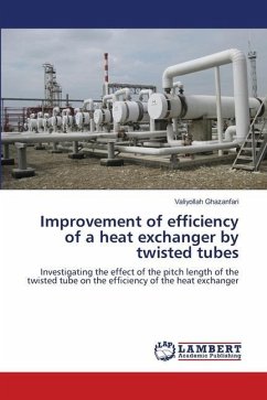 Improvement of efficiency of a heat exchanger by twisted tubes