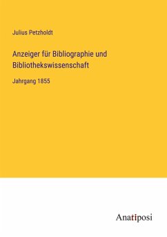 Cover Anzeiger für Bibliographie und Bibliothekswissenschaft