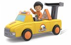 SIKU 0123 - Toddys Chris Carry, Abschleppwagen mit Figur, Click&Play