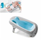 Skip Hop S9H498210 - Baby-Badewanne Moby, Baby-Waschschale, Kunststoff, blau-grau