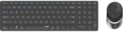 Cover Rapoo 9750M Dunkelgrau QWERTZ Kabelloses Multi-Mode-Deskset