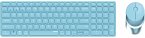 Rapoo 9750M Blau QWERTZ Kabelloses Multi-Mode-Deskset