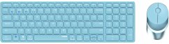 Rapoo 9750M Blau QWERTZ Kabelloses Multi-Mode-Deskset