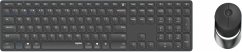 Cover Rapoo 9850M Dunkelgrau QWERTZ Kabelloses Multi-Mode-Deskset