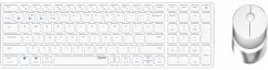 Rapoo 9750M Weiß QWERTZ Kabelloses Multi-Mode-Deskset