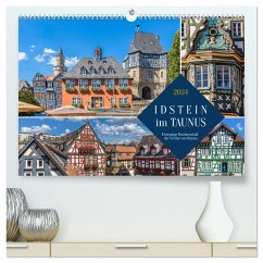 Idstein im Taunus - Ehemalige Residenzstadt der Fürsten von Nassau. (hochwertiger Premium Wandkalender 2024 DIN A2 quer), Kunstdruck in Hochglanz