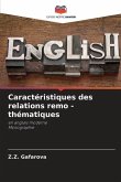 Caractéristiques des relations remo - thématiques