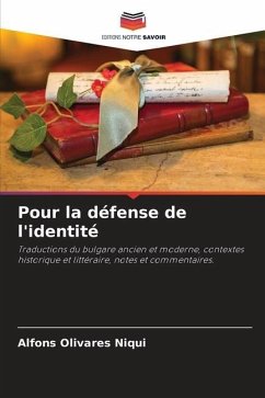 Pour la défense de l'identité - Olivares Niqui, Alfons