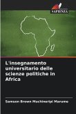 L'insegnamento universitario delle scienze politiche in Africa